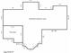 Basement floor plan featuring an unfinished basement area and flex space at 3250 Seven Oaks Dr, Cumming, GA 30041