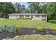 Charming ranch-style home with white painted brick, wood shutters, and a lush, green front lawn at 2109 Allgood Rd, Marietta, GA 30062
