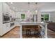 Modern kitchen with granite countertops, stainless steel appliances, and a breakfast bar island at 2109 Allgood Rd, Marietta, GA 30062