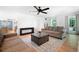 Comfortable living room with hardwood floors and open layout, perfect for gatherings and entertaining at 4920 Hampton Lake Dr, Marietta, GA 30068
