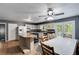 Open kitchen with an island, matching appliances and space for a dining table at 4985 Watkins Ct, Winston, GA 30187