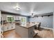 Bright eat-in kitchen with an island, lots of counter space and doors to the back at 4985 Watkins Ct, Winston, GA 30187
