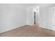 Bright bedroom with hardwood floors, recessed lighting, and a modern feel with clean architectural lines at 775 Juniper Ne St # 210, Atlanta, GA 30308