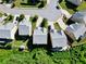 An aerial view of well-maintained homes in a peaceful residential neighborhood at 2550 Trelipe Dr, Lawrenceville, GA 30044
