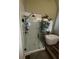 Bathroom featuring a walk in shower and free standing tub at 458 Vinings Vintage Cir, Mableton, GA 30126