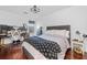 Bedroom with a modern desk and comfortable bed at 1100 Carrington Pkwy, Villa Rica, GA 30180