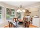 Charming breakfast nook with laundry, featuring wood floors and bright natural light from the windows at 1386 Sheffield Glen Ne Way, Atlanta, GA 30329