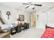 Bedroom and office combination with light carpet and a workspace at 1386 Sheffield Glen Ne Way, Atlanta, GA 30329