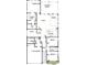 Detailed floor plan featuring a two-car garage, Gathering room, kitchen, and owner's suite with a covered porch at 207 Strawberry Lane, Woodstock, GA 30189