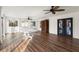 Bright sun room features hardwood floors, white paneled walls, and natural light at 2148 Allgood Rd, Marietta, GA 30062