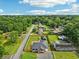 Discover an aerial view of the renovated home, showcasing its new roof, privacy fence, and neighborhood charm at 598 Taylor Se Dr, Smyrna, GA 30080