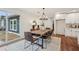 Bright dining area features sliding doors to the patio for indoor-outdoor living at 598 Taylor Se Dr, Smyrna, GA 30080