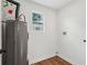 Utility room features a new water heater and laminate floors at 598 Taylor Se Dr, Smyrna, GA 30080