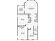 Detailed second floor plan showing bedrooms, bathrooms, and closet space at 101 Swanton Hill Ct, Decatur, GA 30030