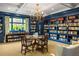 Library featuring beautiful blue built-ins and natural light at 1800 Clairmont Lk # 216, Decatur, GA 30033