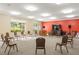 Meeting room with chairs arranged in a circle, large screen tv and speakers at 1800 Clairmont Lk # 216, Decatur, GA 30033