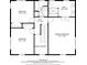 Third floor plan showing two bedrooms, hall, bathroom and a primary bedroom with attached bath at 75 Auburn Rd, Auburn, GA 30011