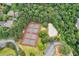 Bird's-eye view of tennis courts and swimming pool amenities available in lush surroundings at 3543 Pine Grove Dr, Douglasville, GA 30135