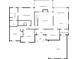 Detailed floor plan showcasing the layout of the home's first floor with multiple bedrooms and baths at 3543 Pine Grove Dr, Douglasville, GA 30135