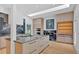 Modern kitchen boasts an island, stainless appliances, and an abundance of storage at 400 Old Ivy Ne Rd, Atlanta, GA 30342