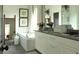 Serene bathroom with a soaking tub, white subway tile, modern fixtures, and stylish decor at 2067 Telfair Circle # A&B, Atlanta, GA 30324