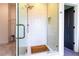 Modern bathroom with a glass-enclosed shower, subway tile, and sleek fixtures, offering a spa-like experience at 2067 Telfair Circle # A&B, Atlanta, GA 30324