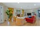 Bright living room with fireplace, modern furniture, and seamless flow at 212 Abingdon Way, Atlanta, GA 30328
