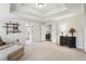 Open main bedroom with neutral colors, bright light, and decorative furnishings at 1870 Marcia Overlook Dr, Cumming, GA 30041