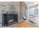 Bathroom with an ensuite bathroom featuring a fireplace and a soaking tub at 549 Ne Parkway Ne Dr, Atlanta, GA 30308