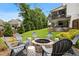 Backyard fire pit area with Adirondack chairs, perfect for entertaining at 3710 Robinson Walk Ct, Marietta, GA 30068