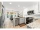 Updated kitchen with stainless steel appliances, granite counters, and a breakfast nook at 3710 Robinson Walk Ct, Marietta, GA 30068