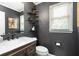 Chic powder room features a modern vanity, stylish mirror, and elegant decor at 3710 Robinson Walk Ct, Marietta, GA 30068