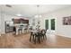 Open kitchen/dining area with stainless steel appliances and access to the backyard at 236 Arbor Creek Dr, Dallas, GA 30157