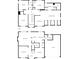 Complete floor plan of home showing layout of both the first and second floors at 3573 Willow Tree Trce, Decatur, GA 30034