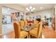 Open concept featuring a dining room that flows into the living room and kitchen at 2000 Kristian Way, Roswell, GA 30076