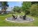 Cozy outdoor fire pit area with comfortable seating, ideal for gatherings at 3530 Piedmont Ne Rd # 2I, Atlanta, GA 30305
