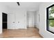 Bright bedroom features beautiful floors, closet space, and large windows for lots of natural light at 178 Wesley Ne Ave # A, Atlanta, GA 30307