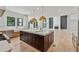 Modern kitchen boasts a large center island, stainless appliances, and hardwood floors at 2797 Benson Dr, Marietta, GA 30062