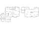 Detailed floor plan showcasing the layout of the first and second floors, along with the basement of the home at 255 Carriage Station Dr, Lawrenceville, GA 30046