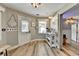 Welcoming entryway with hardwood floors and a charming coffee bar at 617 Rock Springs Rd, Lawrenceville, GA 30043