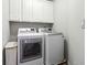 Convenient laundry room with modern side by side washer and dryer at 151 Overhill Point, Alpharetta, GA 30005