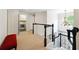 Upstairs landing features laundry room with side-by-side washer and dryer at 151 Overhill Point, Alpharetta, GA 30005
