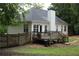 Inviting backyard with a wooden deck, ample seating, and a serene outdoor dining area at 262 Devynwood Ln, Dallas, GA 30157