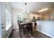 Eat-in kitchen area with stainless steel appliances and bright natural lighting at 262 Devynwood Ln, Dallas, GA 30157