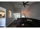 Spacious living room with vaulted ceiling, hardwood floors and open concept to dining area and foyer at 262 Devynwood Ln, Dallas, GA 30157
