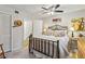 Comfortable bedroom featuring a bed, soft carpet and neutral colors at 162 Lablanc Nw Way, Atlanta, GA 30327