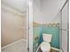 Bathroom features toilet, shower, and a linen closet in the same room at 2623 Lone Oak Nw Trl, Kennesaw, GA 30144