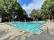 Large, bright community pool featuring stairs for easy access, perfect for swimming and recreation at 107 W Point Trl, Woodstock, GA 30189