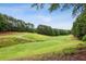 Scenic view of the golf course, showcasing the rolling green hills and mature trees at 107 W Point Trl, Woodstock, GA 30189