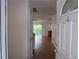 Inviting foyer showcasing wood floors that lead into an open floor plan living space at 215 Silver Spring St, Dallas, GA 30157